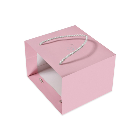 Hot Sale Custom Printed Personalized Pink Retail Shopping Euro Tote Paper Bag with Your Own Logos