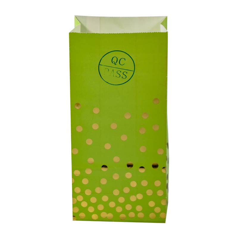 Fashionable Custom Logo Standing Bottom Packing Kraft Craft Paper Hot Food Colorful Bags