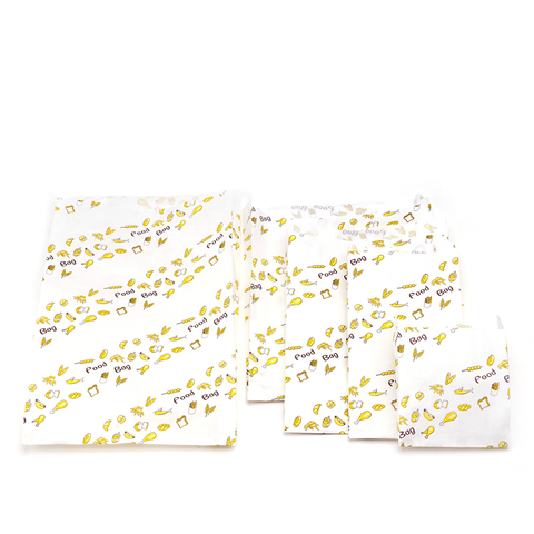 Factory Various White Kraft Bags Printed Food Paper Bag Snack paper bags