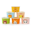 Hot Selling Customized Printing Disposable Kraft Food Packaging Paper Ice Cream Cups With Lids