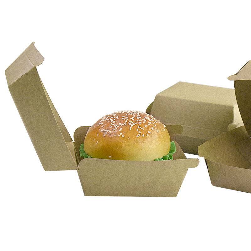Factory Price Good Quality Eco-friendly Burger Box Disposable Food Box Hamburger Paper Box 