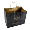 Custom color Kraft Paper Twisted Handle Shopping Carrier Bag With Logo Printed