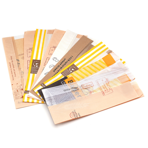 Wholesale Custom Biodegradable Food Grade Bakery Bread Loaf Packaging Kraft Paper Bag with Window