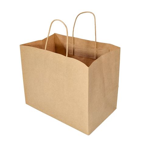 Wholesale Custom Printing Cheap Shopping Recycled Brown Kraft Paper Bags For Grocery