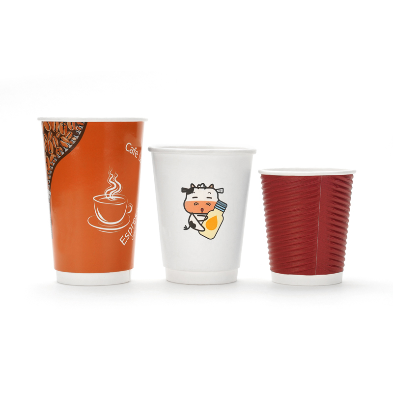 China Free Sample Design Food Grade Disposable Paper Raw Materials Coffee Cups Paper Double Wall