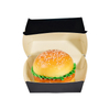 Disposable Kraft Paper Hamburger Paper Box Takeaway Fast Food Burger Packaing Box 