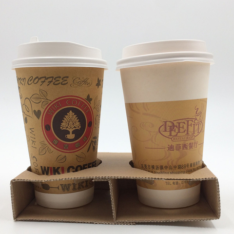 Environmentally friendly Customized recycled disposable paper cup holder