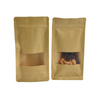 High Quality Custom Food Kraft Paper Pouch Kraft Paper Bag with Window Paper Bags 