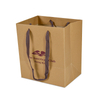 Custom Printed Your Own Logo Brown Kraft Gift Craft Shopping Paper Bag With Handles