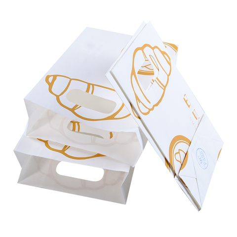 Biodegradable Waterfood Kraft Custom Printed Fast Food Paper Bags High Quality Grade Food Packing Bag