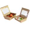 Bio-degradable High Qualiy Paper Box For Packaging Salad Takeaway Fast Food Lunch Box 