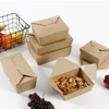 Food Grade Grease Proofing Custom Printed Brown Kraft Paper Kraft Lunch Paper Packing Box