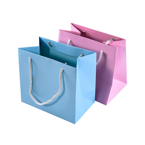 Custom Your Own Logo Printed Recyclable Luxury Paper Bags Packaging Clothing Kraft Shopping Paper Bag with Handle