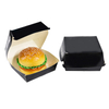 Disposable Kraft Paper Hamburger Paper Box Takeaway Fast Food Burger Packaing Box 
