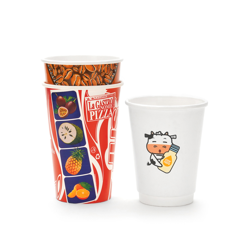 Free Samples Custom Logo Printing Disposable Double Wall Paper Coffee Cups Manufacturers