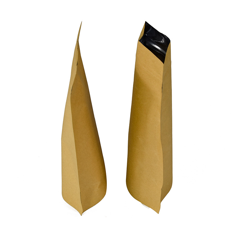 New Arrival Stand Up Kraft Paper Zipper Bags Packaging Pouch Food Grade Zipper Paper Bags
