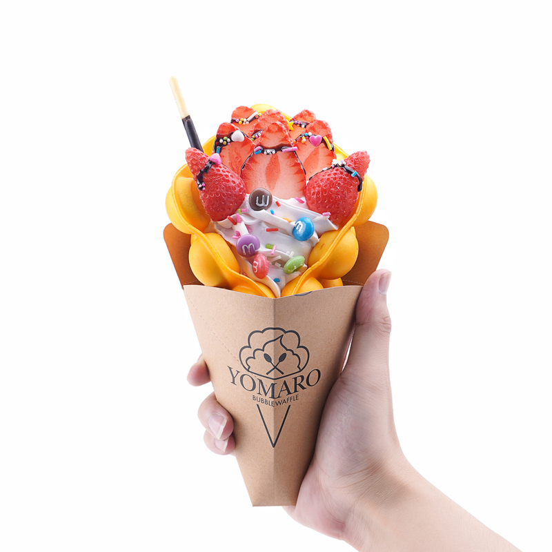 Churros Packaging Cone Food Grade For Ice-cream Egg Bubble Waffle Holder