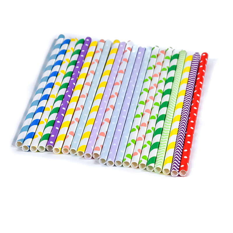 Custom Made Disposable Paper Straw Paper Straws Eco Friendly Bubble Tea Paper Straw