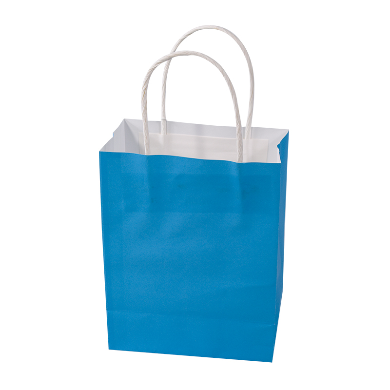Wholesale Custom Printed Your Own Logo Packaging Gift Craft Shopping Paper Bag With Ribbon Handles