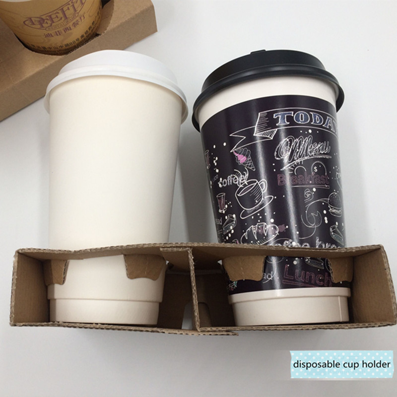 Environmentally friendly Customized recycled disposable paper cup holder
