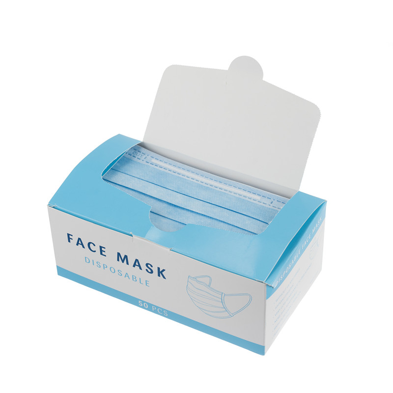Paper mask box custom paper packaging printed mask storage box