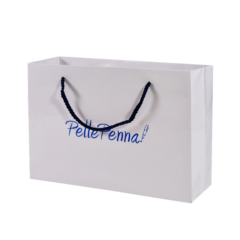 Hot Sale Custom Fashion Your Own Logo Print Cosmetics Luxury Gift Shopping Paper Bags With Button