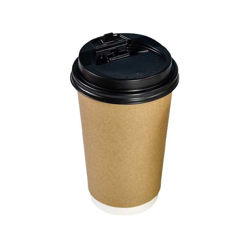Wholesale Custom Printed Double Wall Disposable Reusable Coffee Packing Kraft Paper Cup