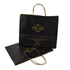 Factory Customize Paper Bags Wholesale Paper Gift Bag Pretty Black Paper Bag With Handle