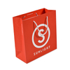 Customized Printed Logo Luxury Boutique Shopping Paper Gift Bags Wholesale Paper Bag With Handle