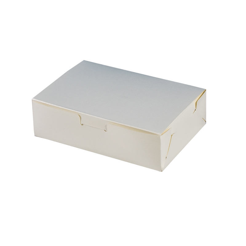 China Wholesale Disposable Packaging Disposable Fast Food Packaging White Kraft Paper Food Packing Box