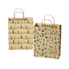 Free Design Custom With Logo Christmas Paper Bag Recyclable Kraft Paper Christmas Paper Bags 