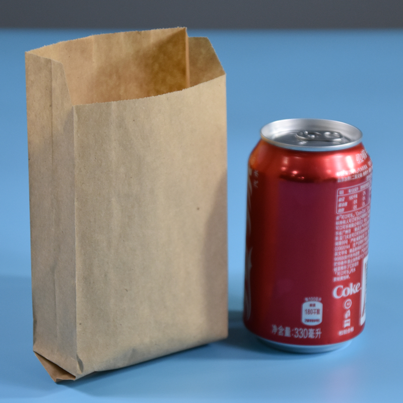 Disposable Wholesale Custom With Printing Logo Food Paper Bag Takeaway Brown Kraft Paper Bag