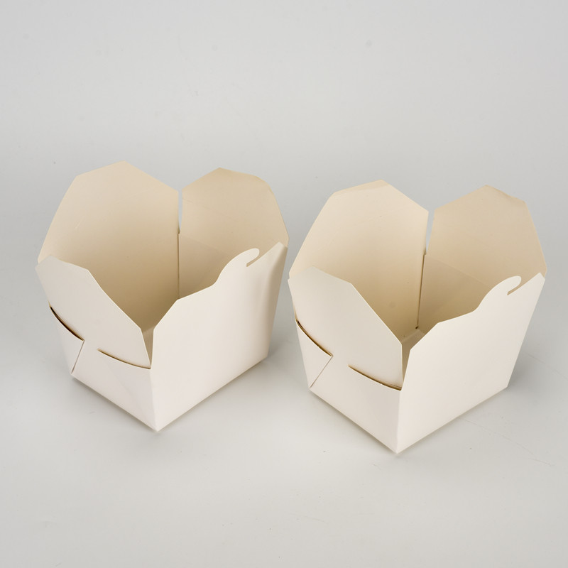 Wholesale disposable take away baking food packing box take out container kraft paper take away fast food boxes