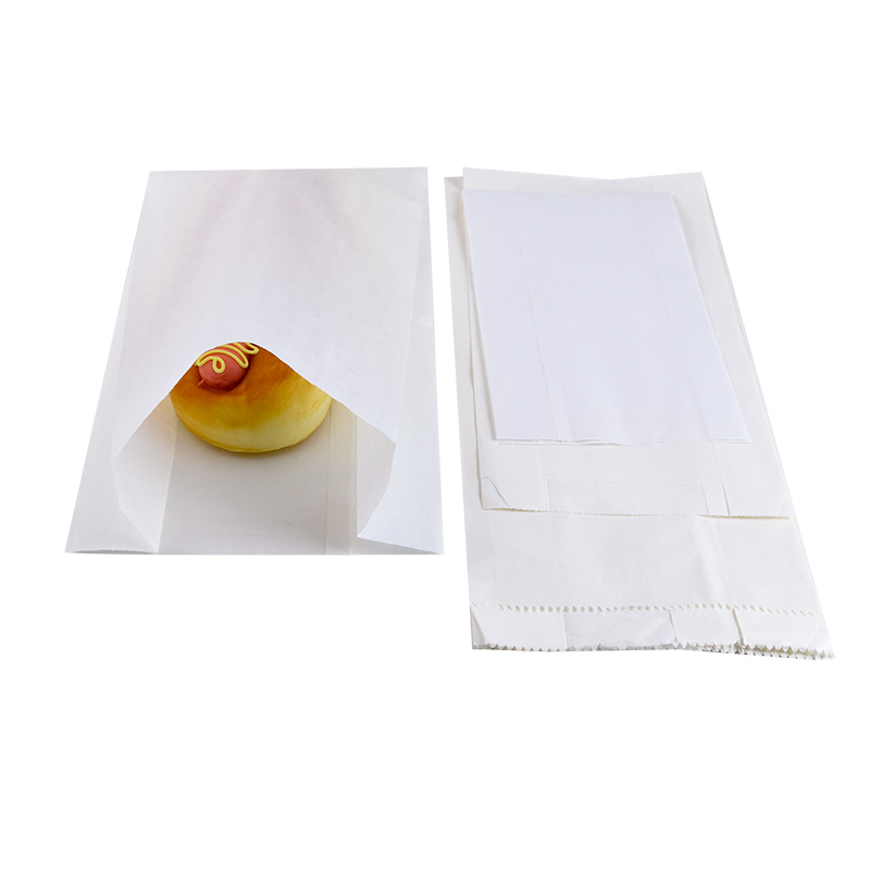 China Factory Manufacturer Stock Various Size White Kraft Food Paper Bag Packaging Custom