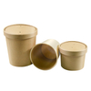Wholesale Cheap And Fine Kraft Paper Bowl Disposable Paper Bowl Paper Bowl With Lid