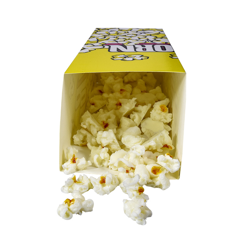 China Factory Disposable Food Grade Bio-degradable Custom Size With Print Logo Popcorn Box Paper