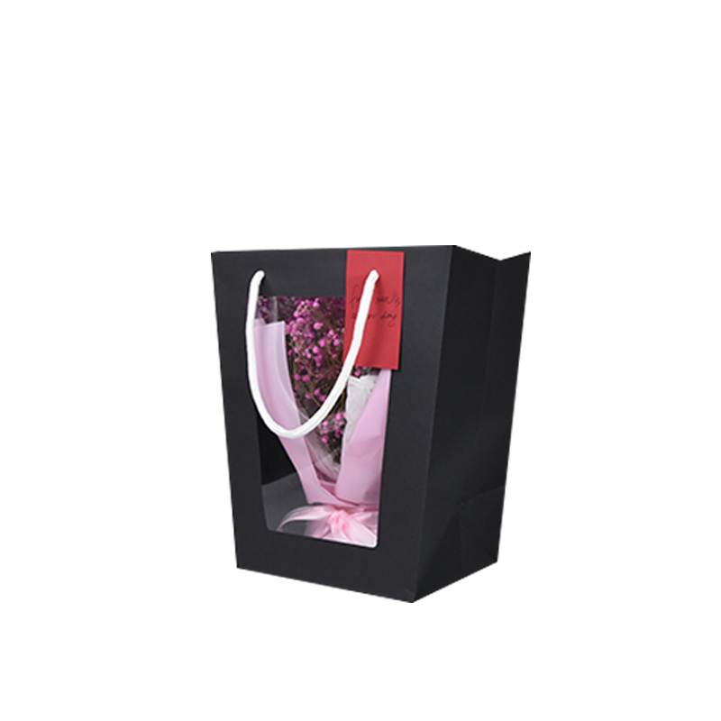 Custom Logo Printing Luxury Small Pink White Fashion Shopping Retail Gift Paper Bags With Ribbon Handle 