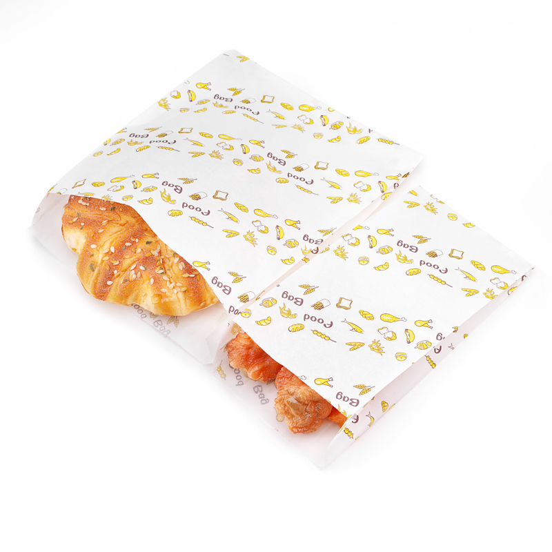 Wholesale Custom Takeout Disposable Fast Food Chicken Paper Packaging Bags Roasted
